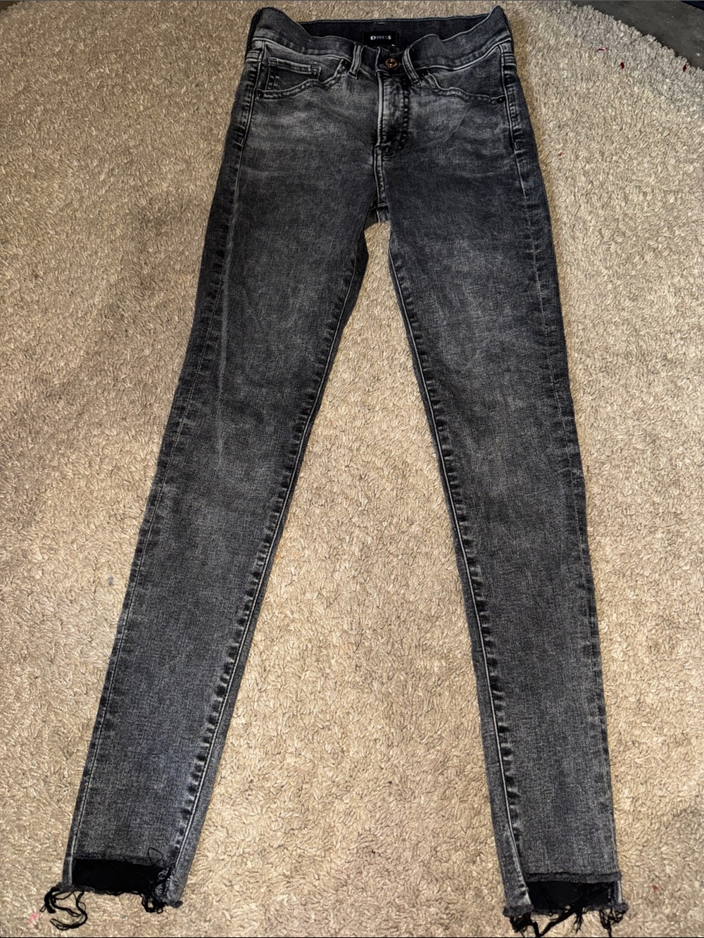 Express Skinny Mid-Rise Jeans